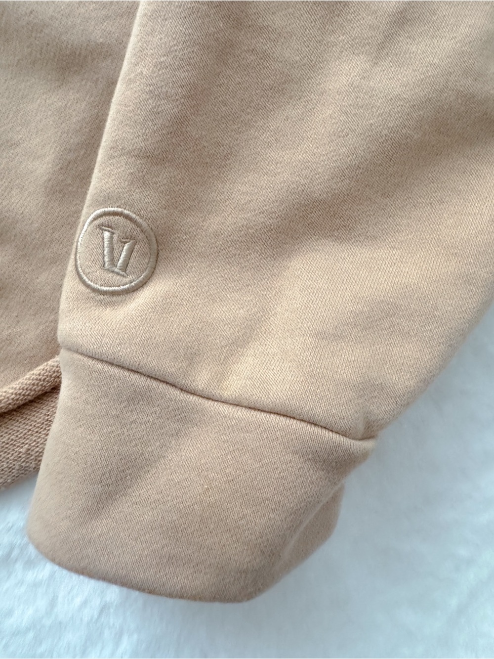 Vuori Sedona Polo Crop Sweatshirt Pullover Tan Brown vw290 - Picture 10 of 12